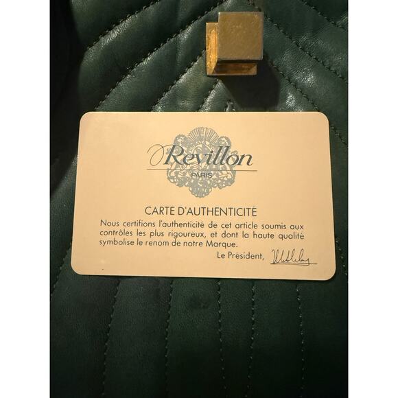 Jean Michel Nouveau Green Quilted Handbag Made In France Vintage - Picture 7 of 8